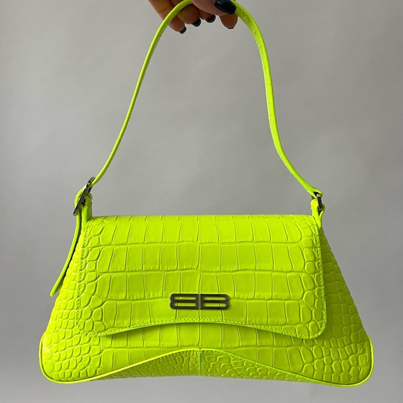 Balenciaga XXS Flap Street Croc Shoulder Bag - Picture 3 of 11